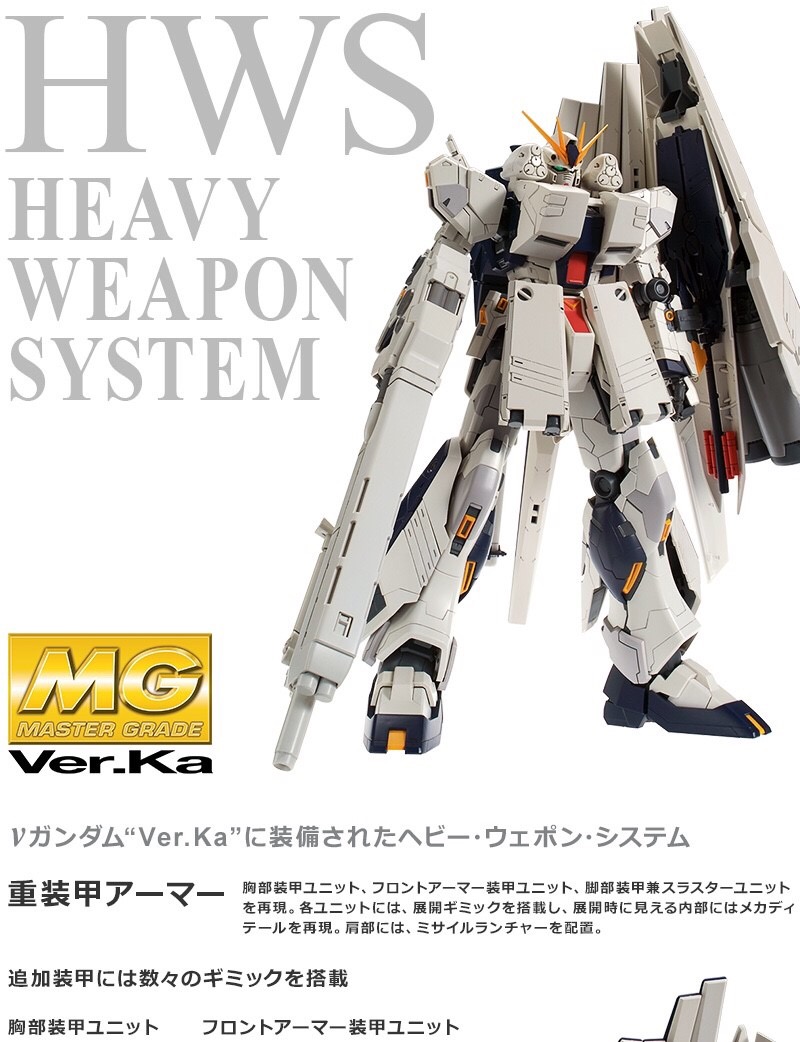 PRE-ORDER : MG 1/100 NU GUNDAM HWS VER.KA PLASTIC MODEL