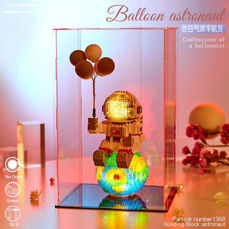 Yapin 6906 Astronaut 1368pcs ชุดนักบินอวกาศมีไฟ