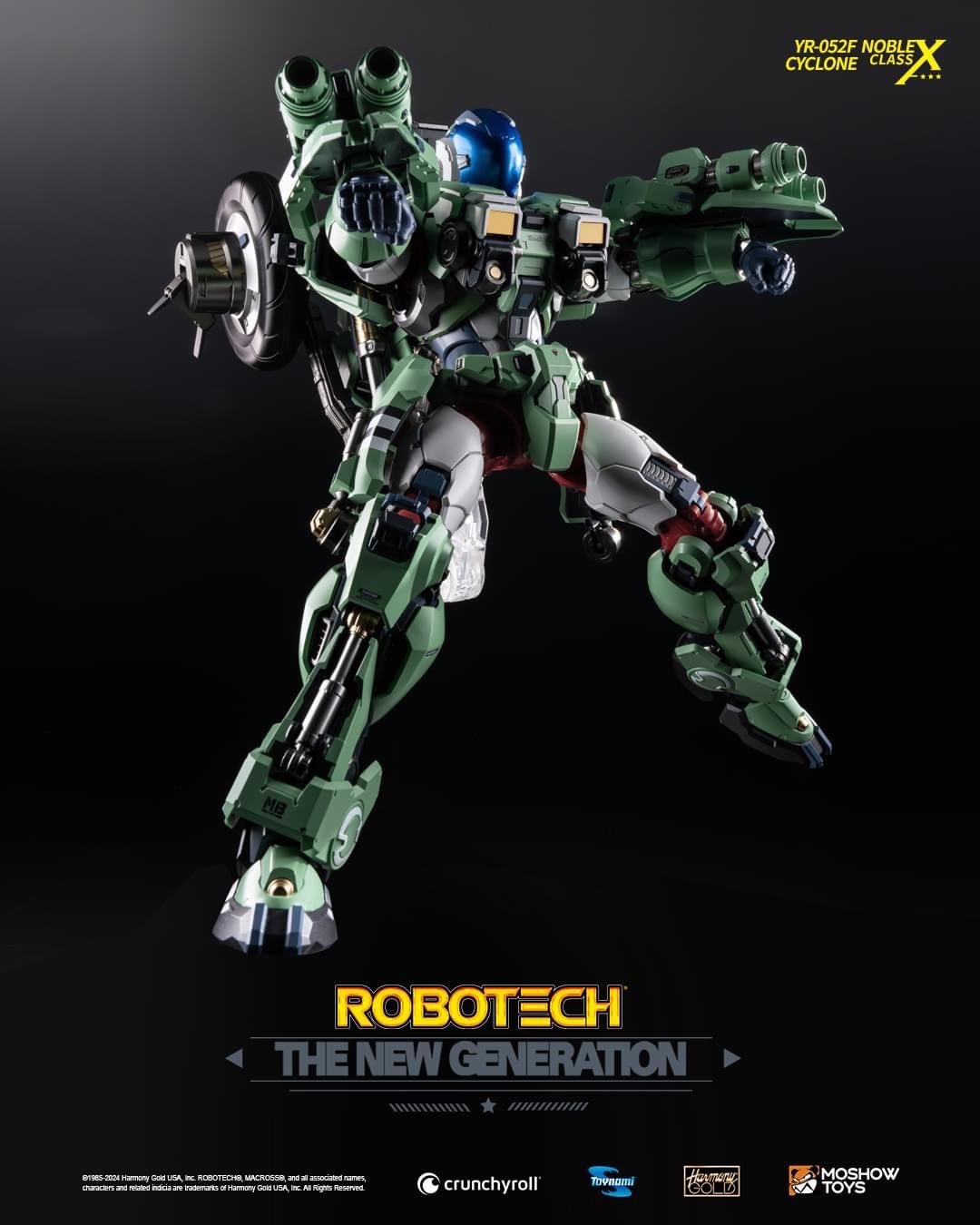 Pre-order : Noble Class X Series Robotech The New Generation: YR-052F Transformable Cyclone by Toynami x Moshow Toys