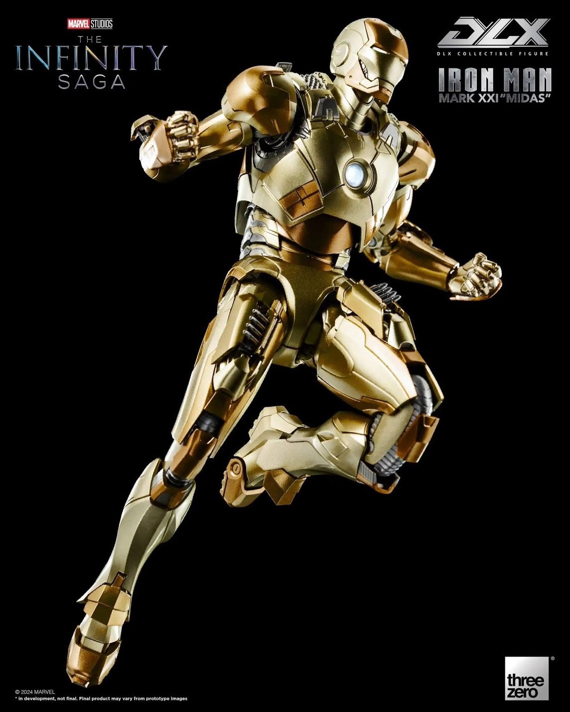 Pre-order : Marvel Studios: The Infinity Saga DLX Iron Man Mark 21 “Midas” by Threezero