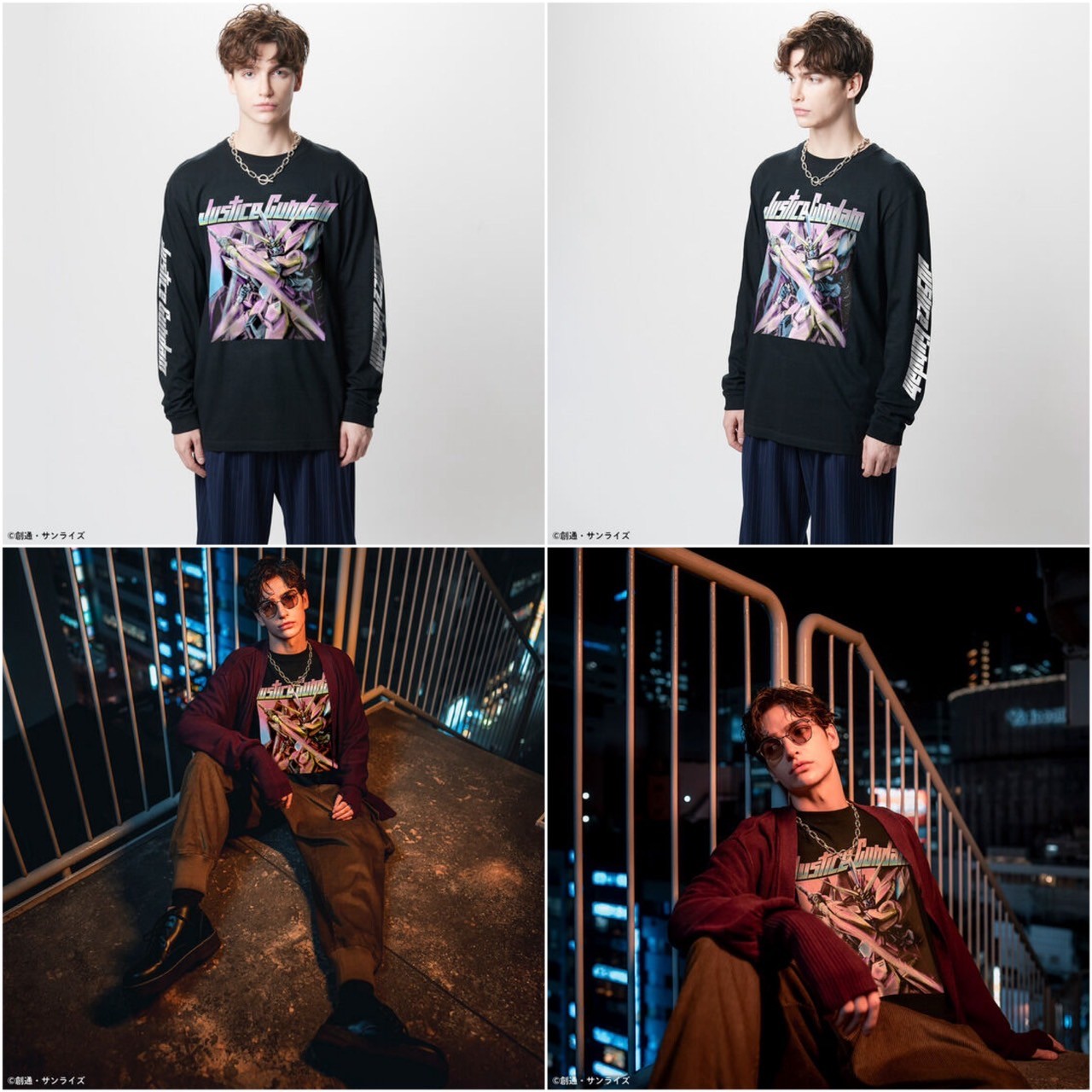 PRE-ORDER : STRICT-G glamb "Mobile Suit Gundam SEED" Justice Gundam Long Sleeve T-Shirt