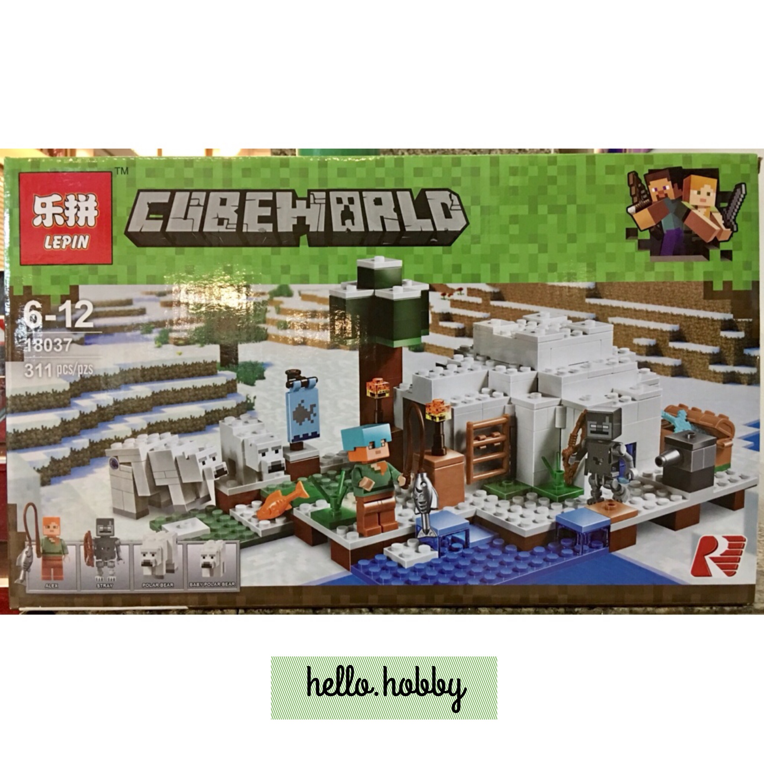 Lepin 18037 Minecraft The Polar Igloo 311pcs