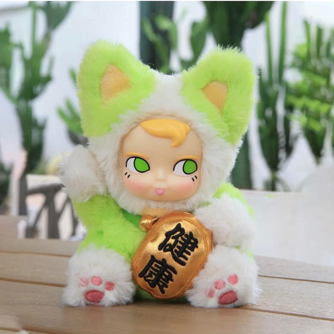 ตุ๊กตาพวงกุญแจ ลิขสิทธิ์แท้ - SAMSAM Fortune Lucky Cat Series Plush Pendant Keychain by Paws Nova