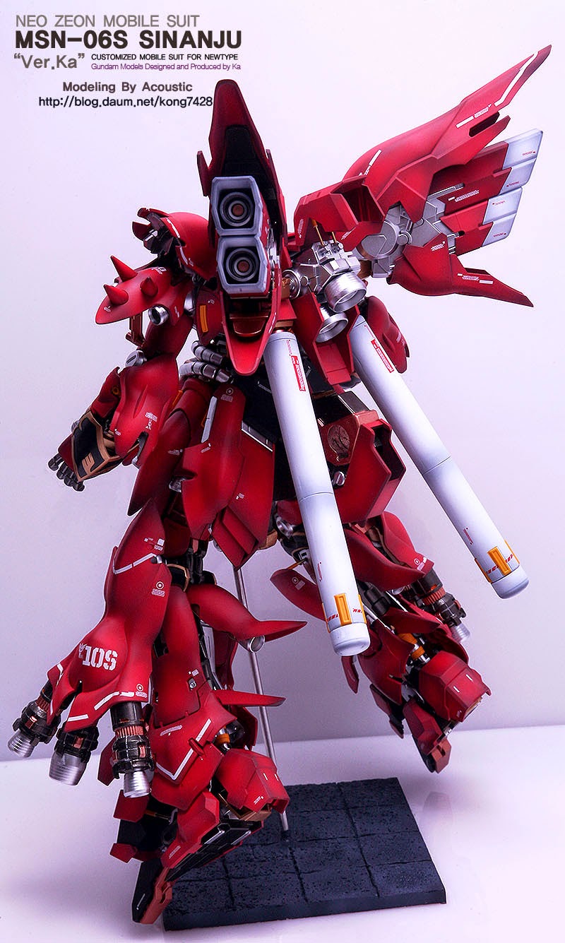 MG 1/100 MSN-06S Sinanju Ver.Ka Neo Zeon Mobile Suit Customized for Newtype by Bandai