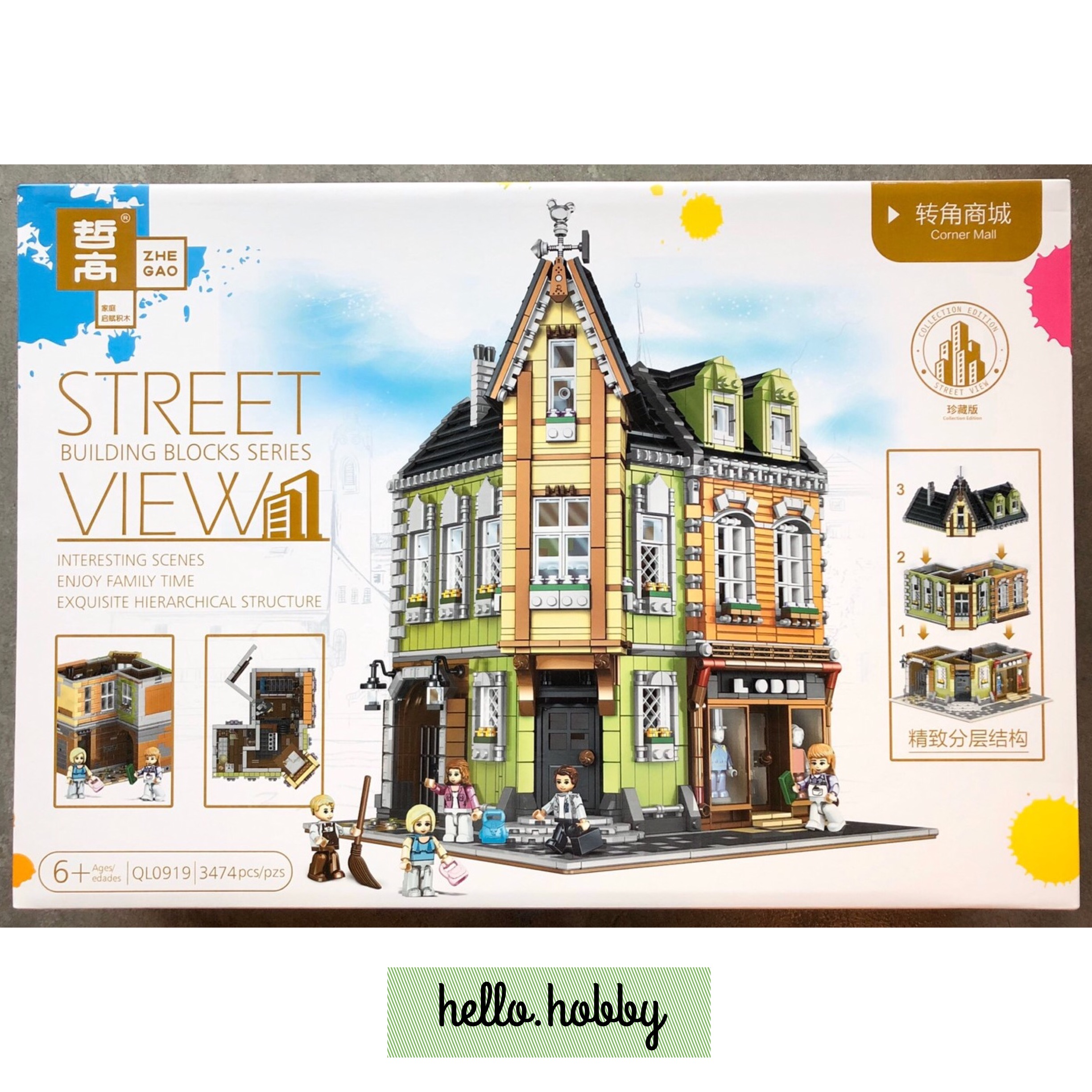 Zhe gao QL 0919 Corner Mall 3474pcs