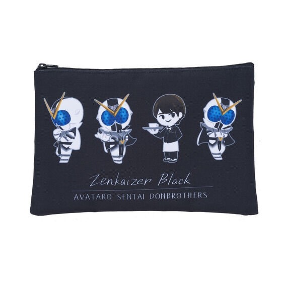 PRE-ORDER : Avataro Sentai Donbrothers Zenkaizer Black Kaito Goshikida Flat Pouch