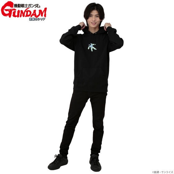 PRE-ORDER : Mobile Suit Gundam: Char's Counterattack ν Gundam Mounted Dummy Balloon Plump and Fluffy Item Print Hoodie