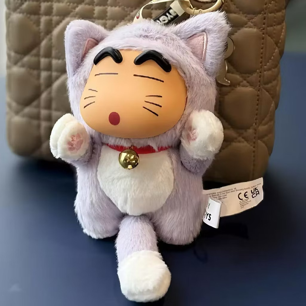 ตุ๊กตาพวงกุญแจ Crayon Shinchan Big Tail Series Plush Pendant Keychain by 52Toys