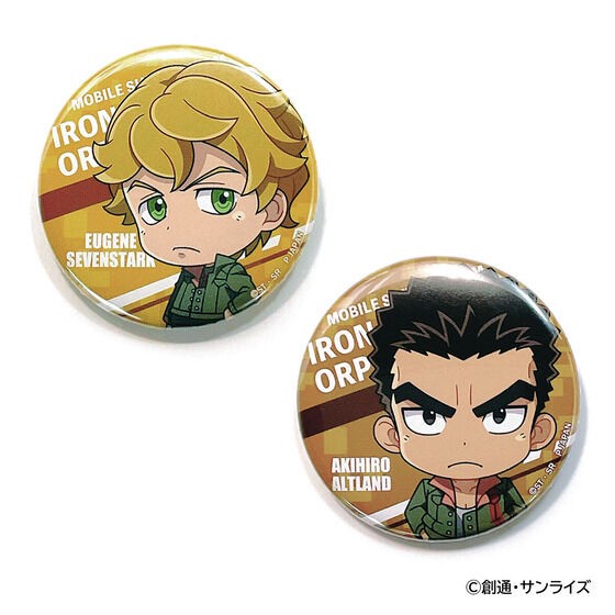 PRE-ORDER : "Mobile Suit Gundam Iron-Blooded Orphans" & "Wild Hunt" Trading Round Can Badge (BOX Sale)