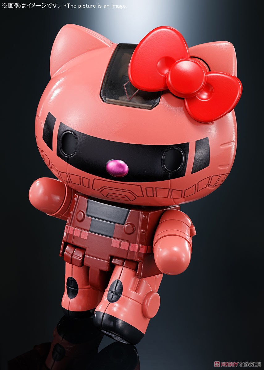 CHOGOKIN Char's Zaku II x Hello Kitty by Bandai