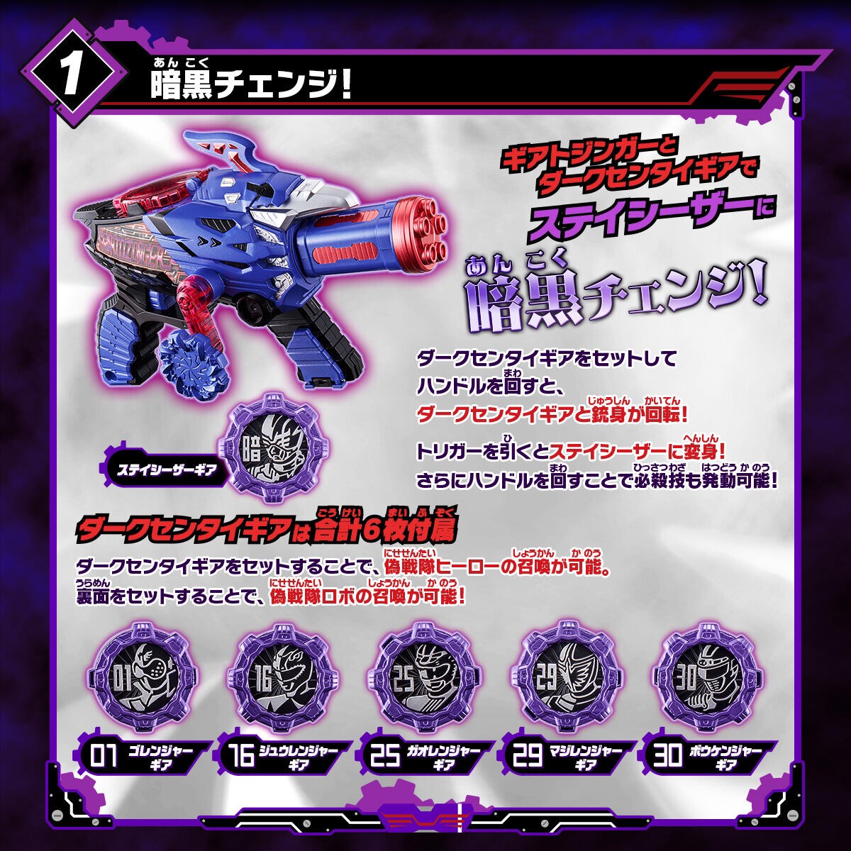 Kikai Sentai Zenkaiger - DX Geartolinger by Premium Bandai (มีกล่องน้ำตาล)
