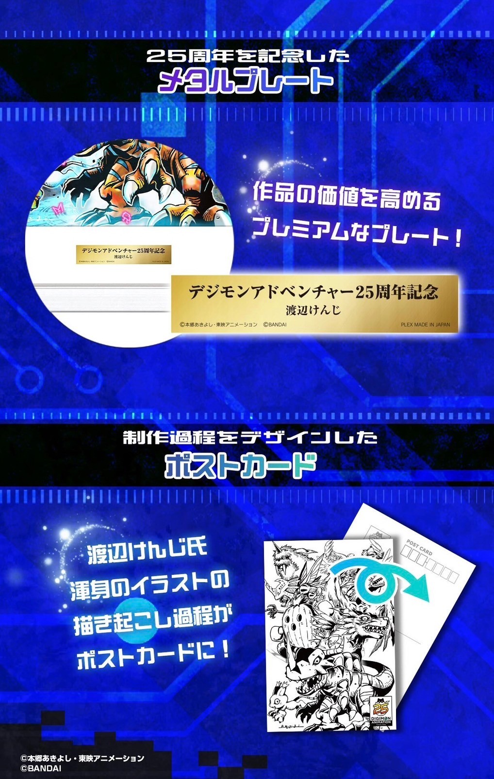 PRE-ORDER : Kenji Watanabe Reproduction Original Art Digimon Adventure 25th Anniversary Art