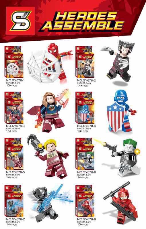 SY 678 1-8 Super Heroes