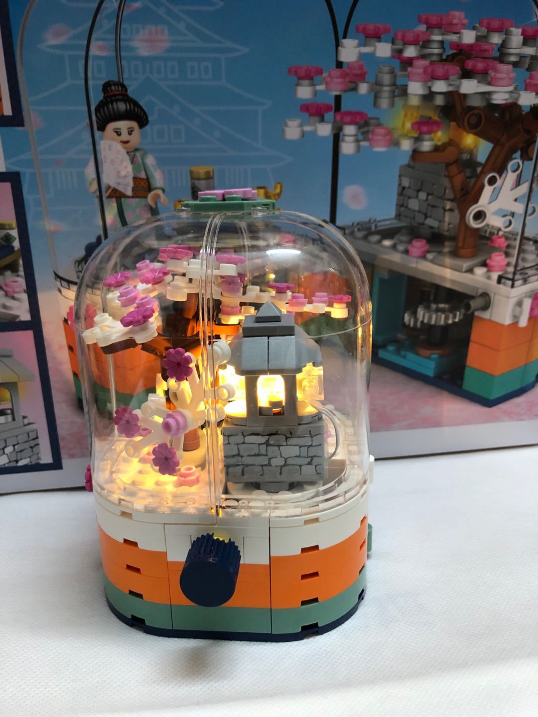 Sembo Block 601077 Japanese mini street Cherry Blossom 259pcs (มีไฟ)