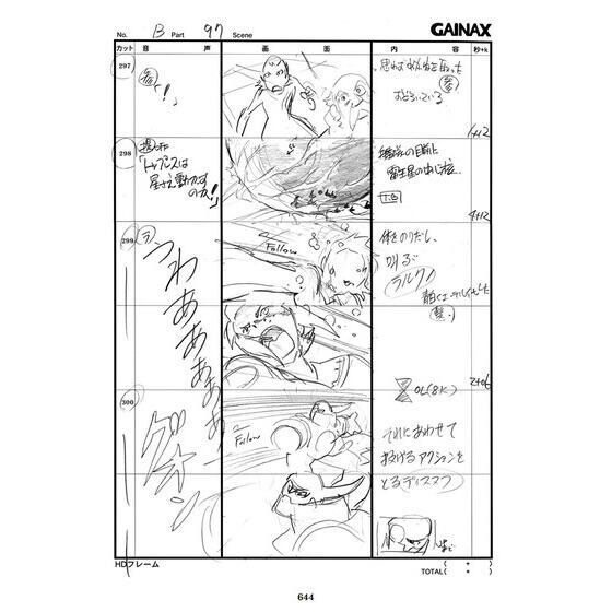 PRE-ORDER : Gunbuster Aim for the Top! Collection of Storyboards