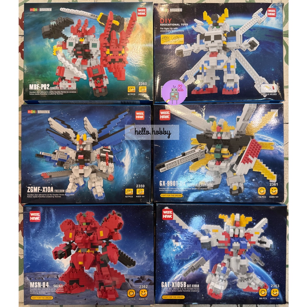 Wise Hawk 2358 - 2363 Gundam Series