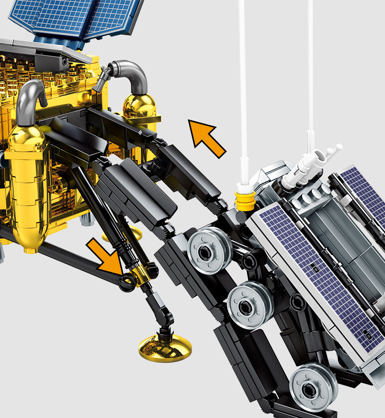 Sembo block 203301-203306 Rocket Ship to the Moon