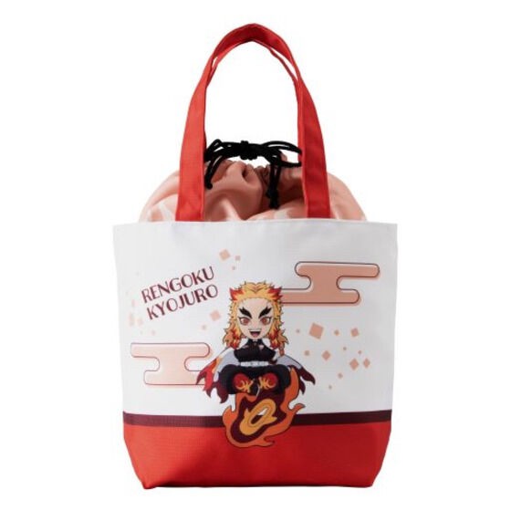 PRE-ORDER : Kimetsu no Yaiba Slightly Nokkari Mini Character Drawstring Tote Bag