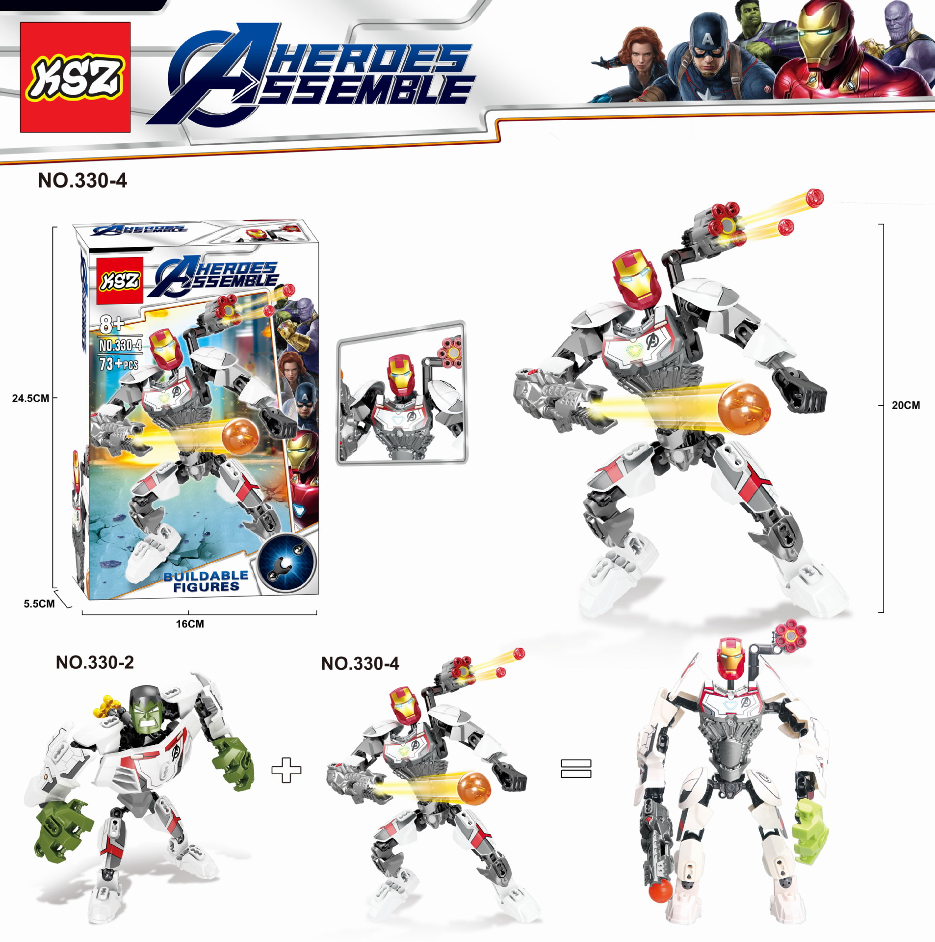 KSZ 330 1-4 Buildable Figure Avengers