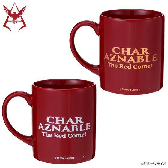 PRE-ORDER : Mobile Suit Gundam Room Project Mug Cup Set Char Model