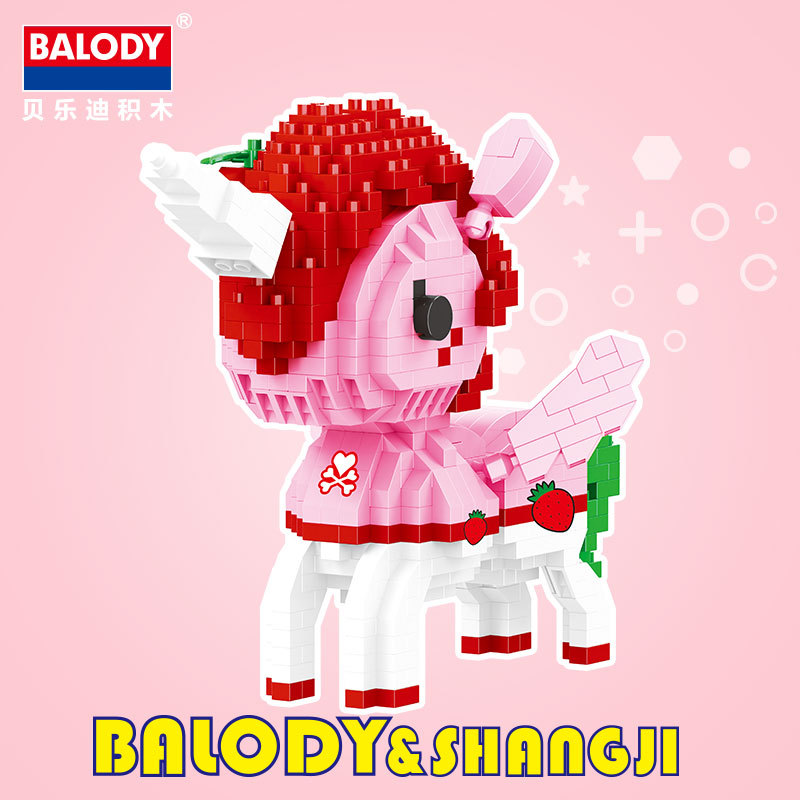 Balody 18102-2 Unicorn Strawberry 804pcs