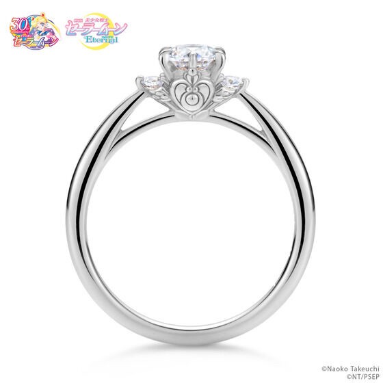 PRE-ORDER : Crisis Moon Compact Ring Silver (Including Cubic Zirconia)