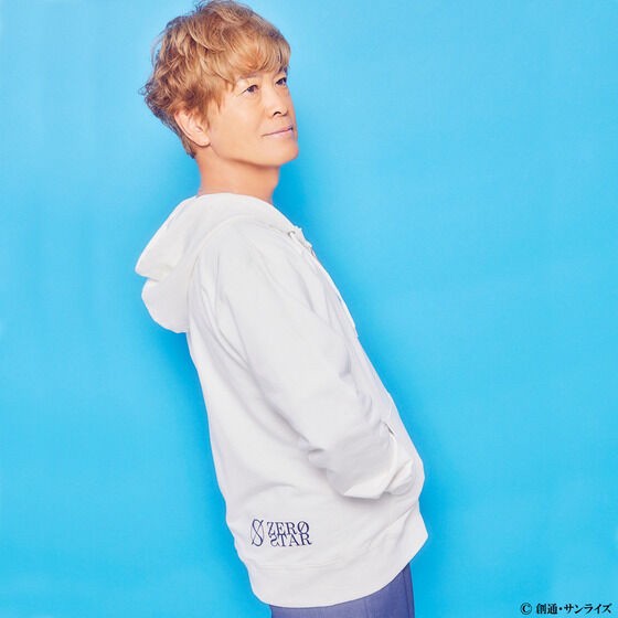 PRE-ORDER : STRICT-G ZERO STAR "Mobile Suit Gundam" Zip Hoodie WHITE BASE