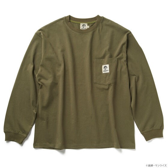 PRE-ORDER : STRICT-G JABURO "Mobile Suit Gundam" Logo Pocket Long Sleeve T-shirt