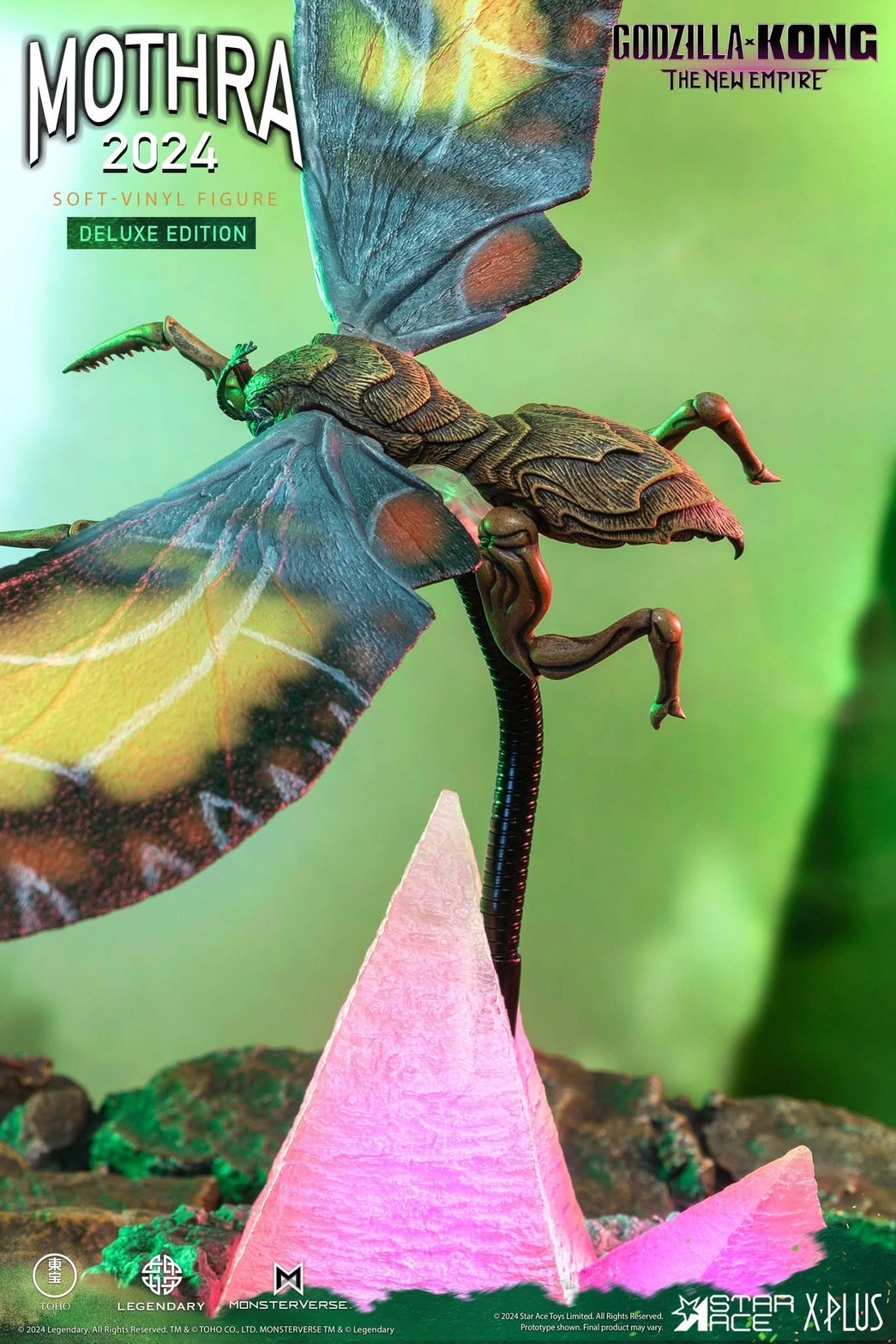 Pre-order : Godzilla x Kong: The New Empire Mothra (2024) Soft Vinyl Figure (Normal Edition) / (Deluxe Edition) by X-Plus / Star Ace