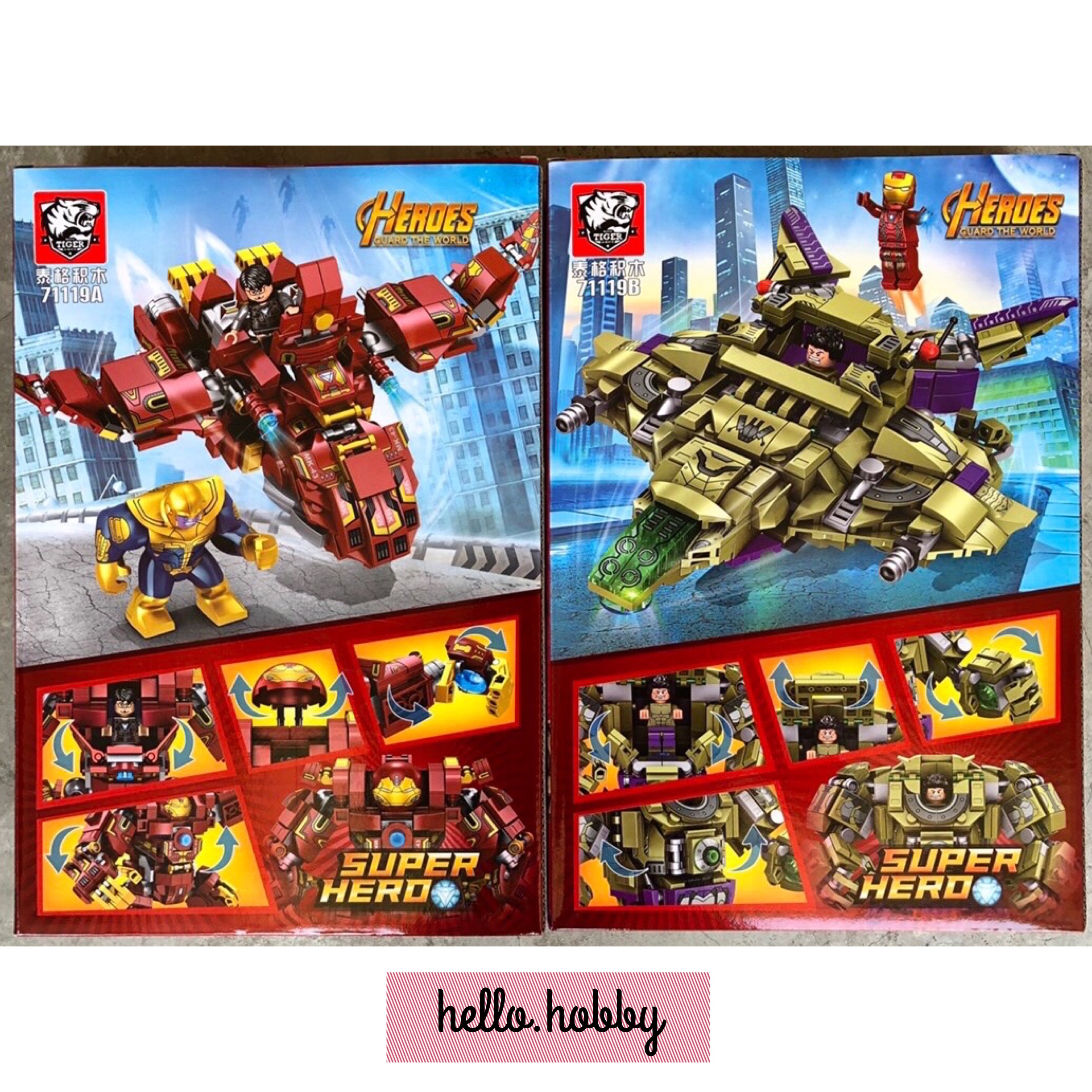 Tiger 71119 A-B Ironman & Hulk