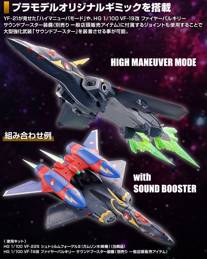 PRE-ORDER : HG 1/100 VF-22S Sturmvogel II (Gamlin Kizaki Custom) Plastic Model