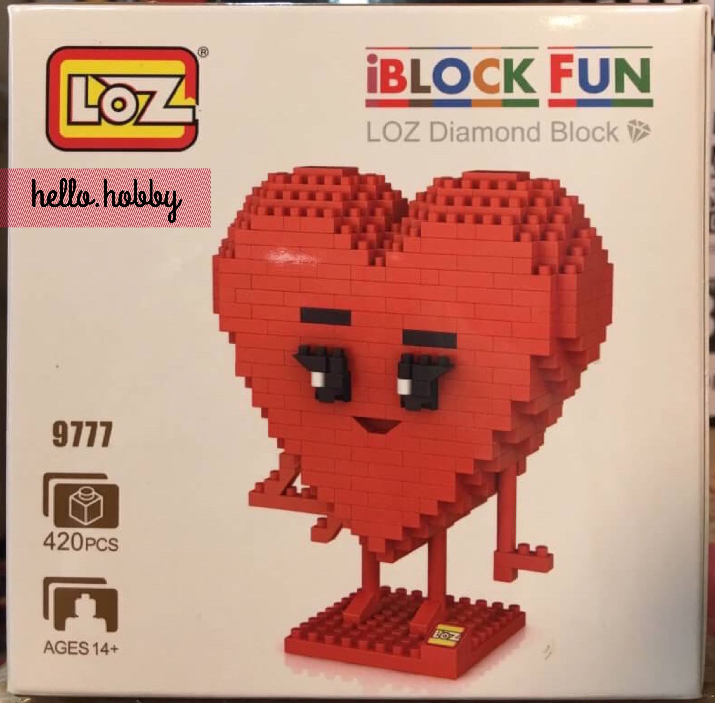 LOZ 9777 The Emoji Movie Heart 420pcs