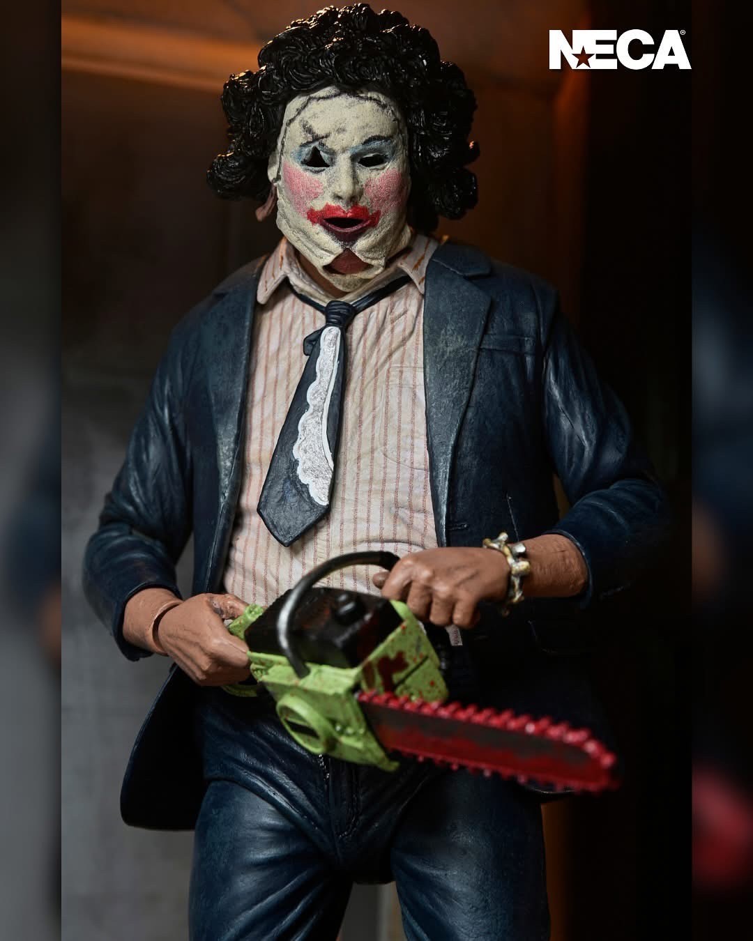 Pre-order : Texas Chainsaw Massacre 50th Anniversary Ultimate Leatherface with Pretty Woman Mask 7” Scale Action Figure by NECA