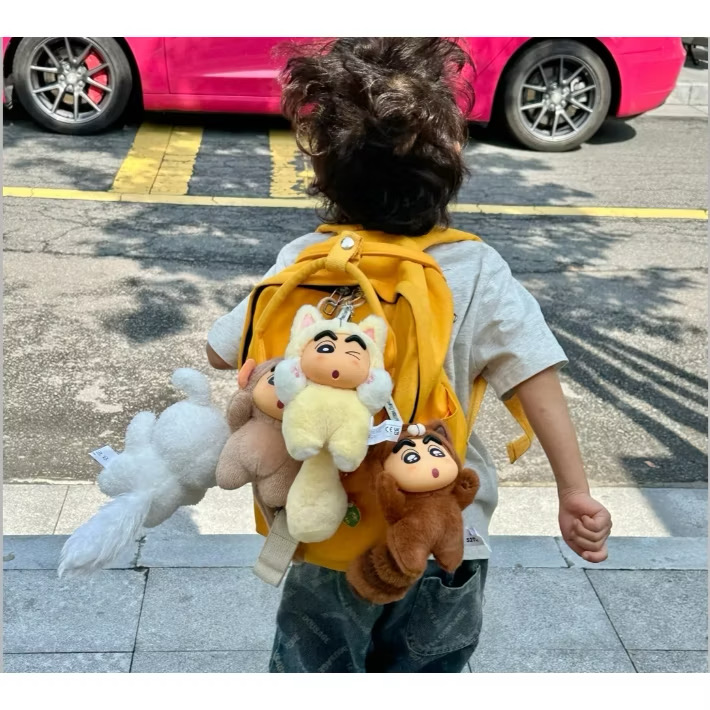 ตุ๊กตาพวงกุญแจ Crayon Shinchan Big Tail Series Plush Pendant Keychain by 52Toys