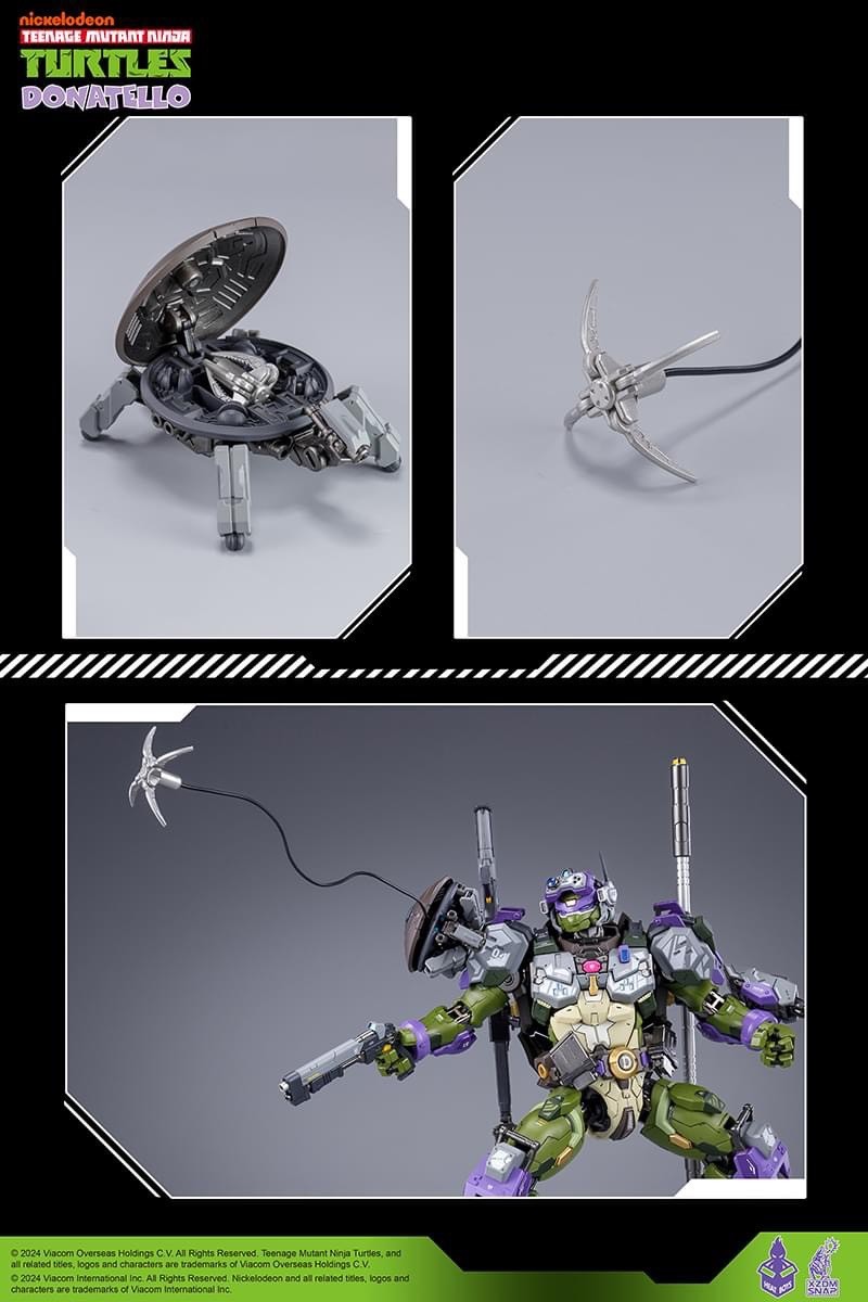 Pre-order : MechaHeat Teenage Mutant Ninja Turtles Donatello Diecast Action Figure by HeatBoys x XZOM SNAP