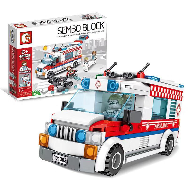 Sembo block 601303 Ambulance Car 238pcs