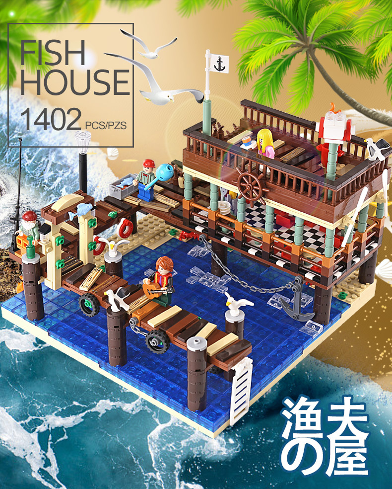Urge ug 30101 Fish House Pier 1402pcs
