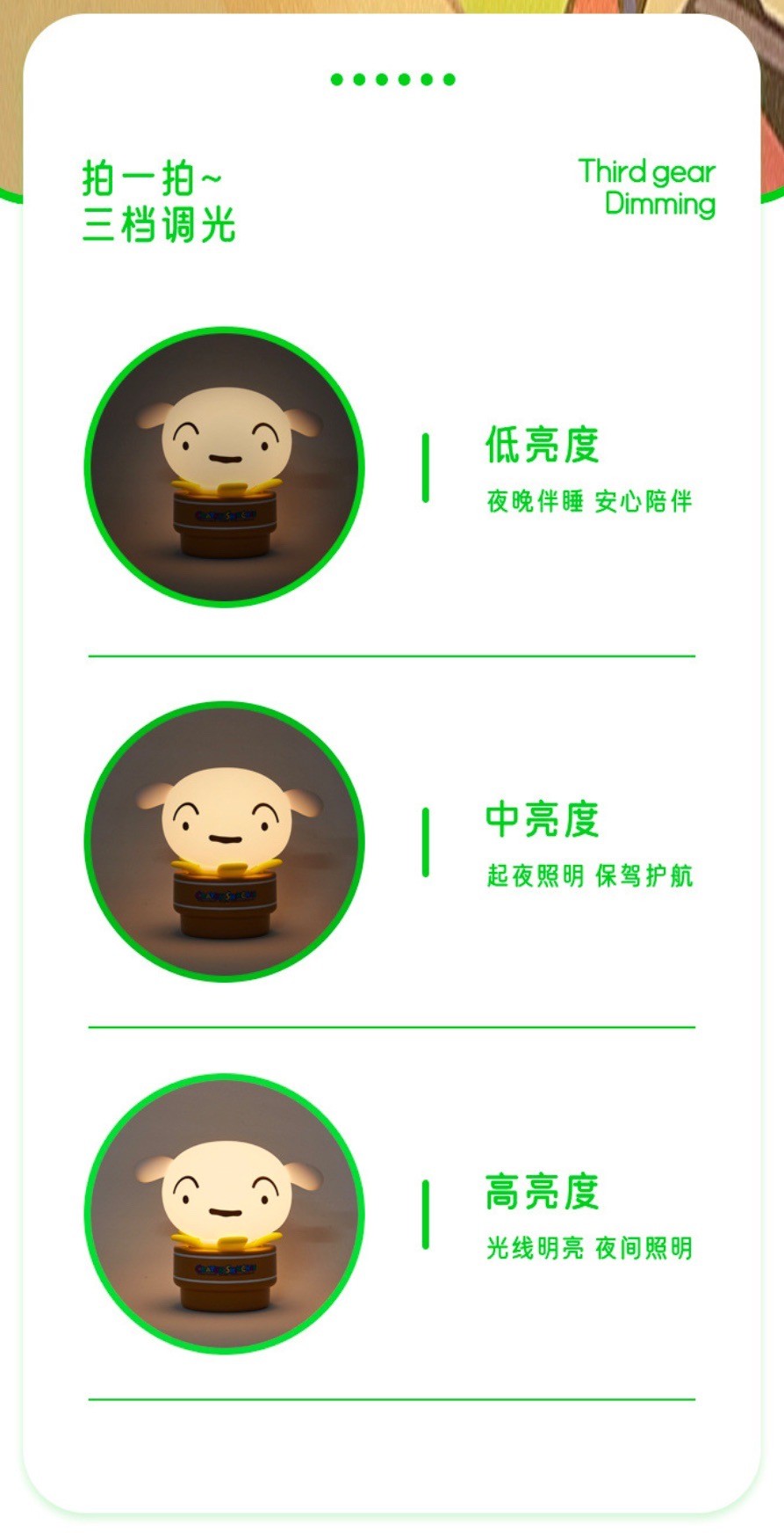 โคมไฟชินจัง - Crayon Shinchan Shiro Potted LED Night Light Lamp by QZoo