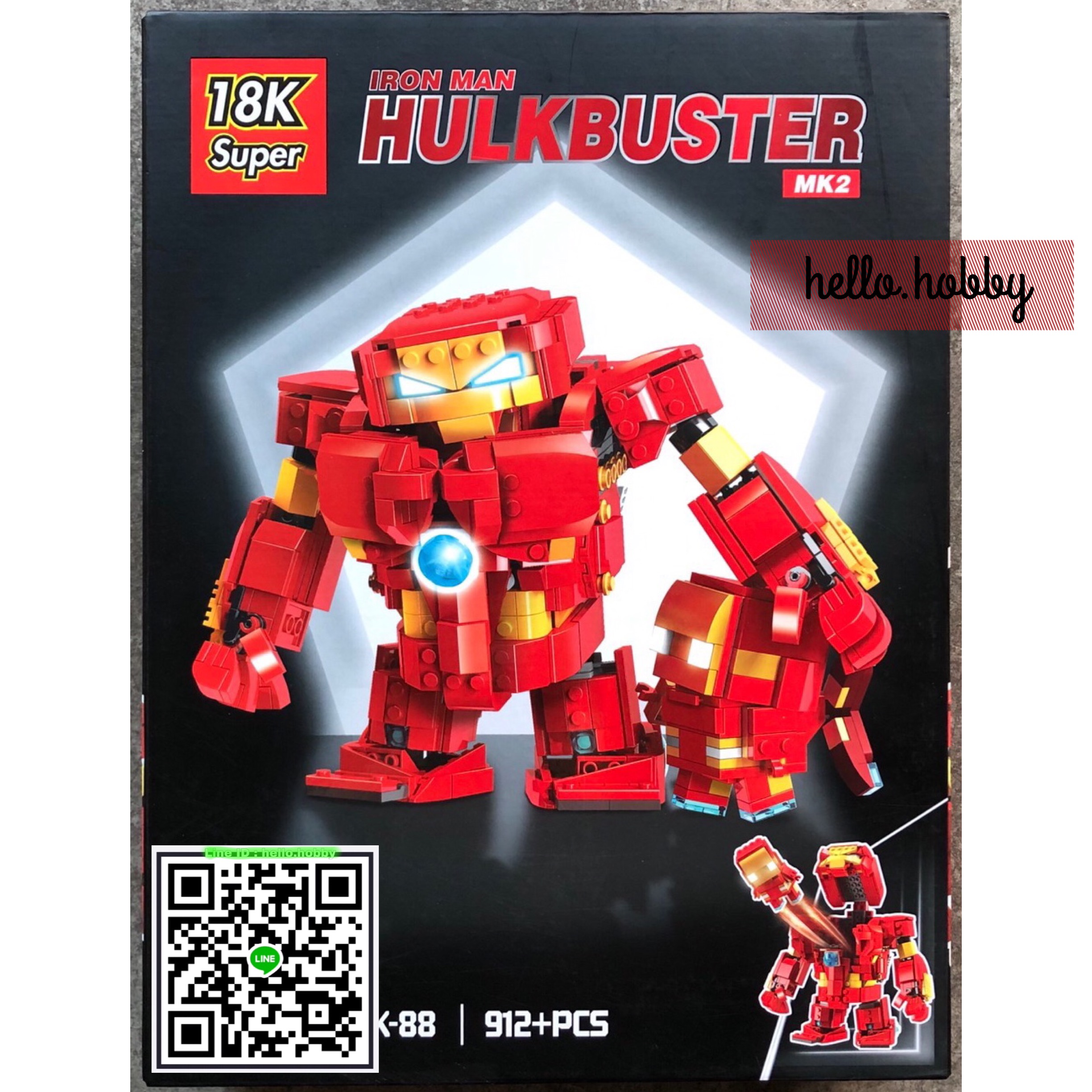 18K K-88 Avengers Iron man 912pcs