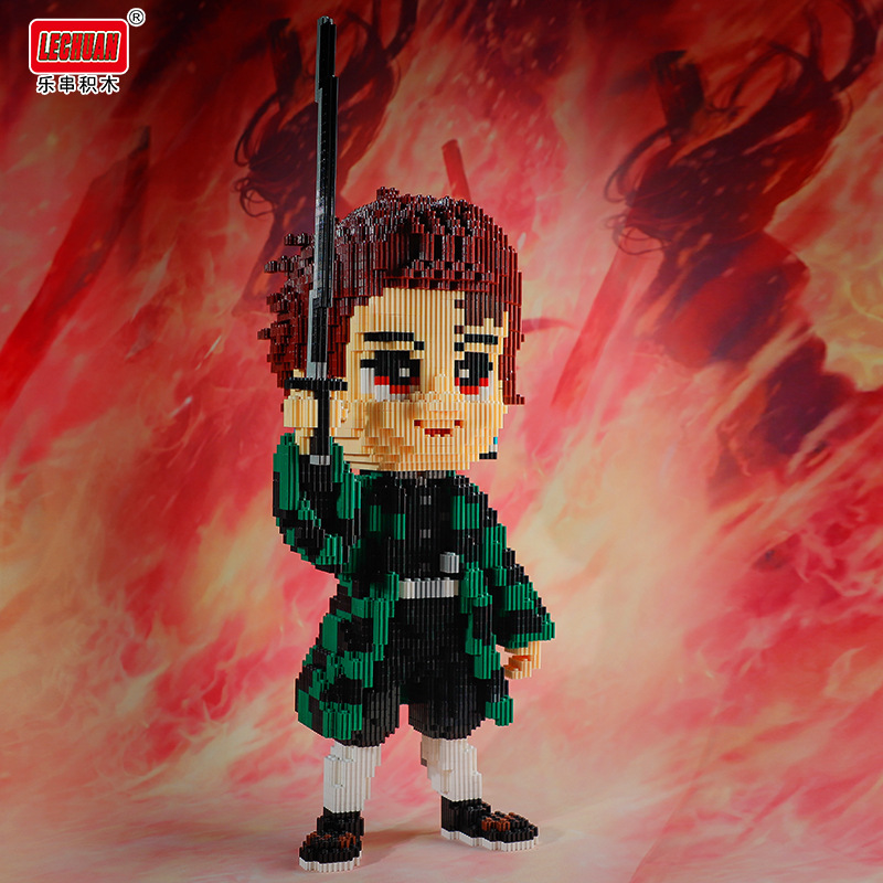 Lechuan 66023 Demon Slayer m Kimetsu No Yaiba - Tanjiro 2994pcs (แบบเฟือง)