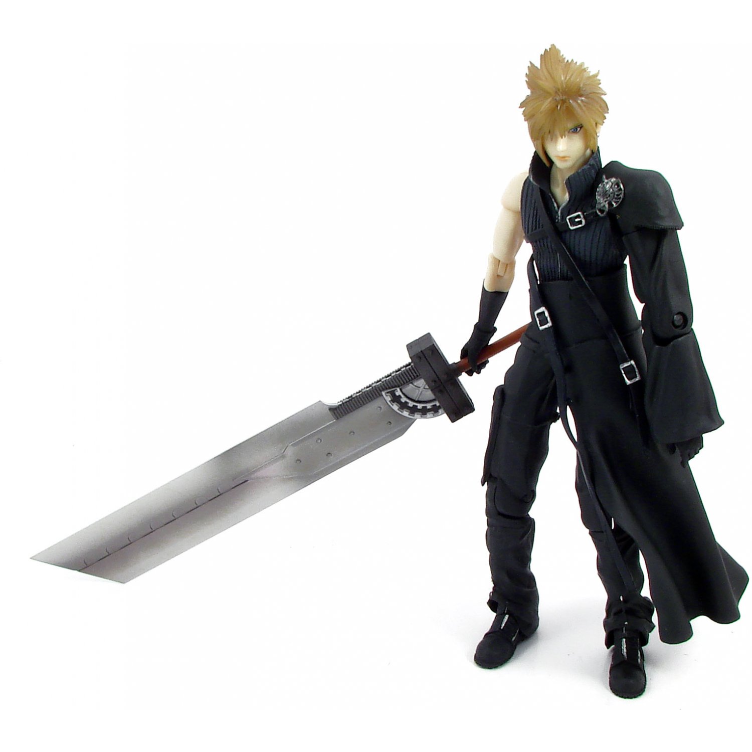 Final Fantasy VII Advent Children Play Arts Cloud Strife & Fenrir Motorcycle Action Figure Deluxe Set by Square Enix