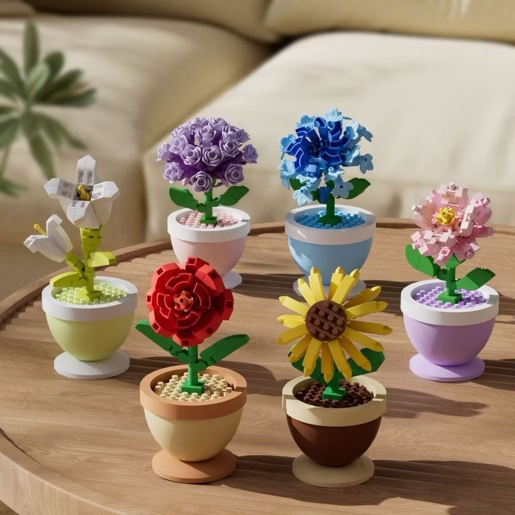 ตัวต่อนาโนไซส์ M Mekansm - Flower in the potted