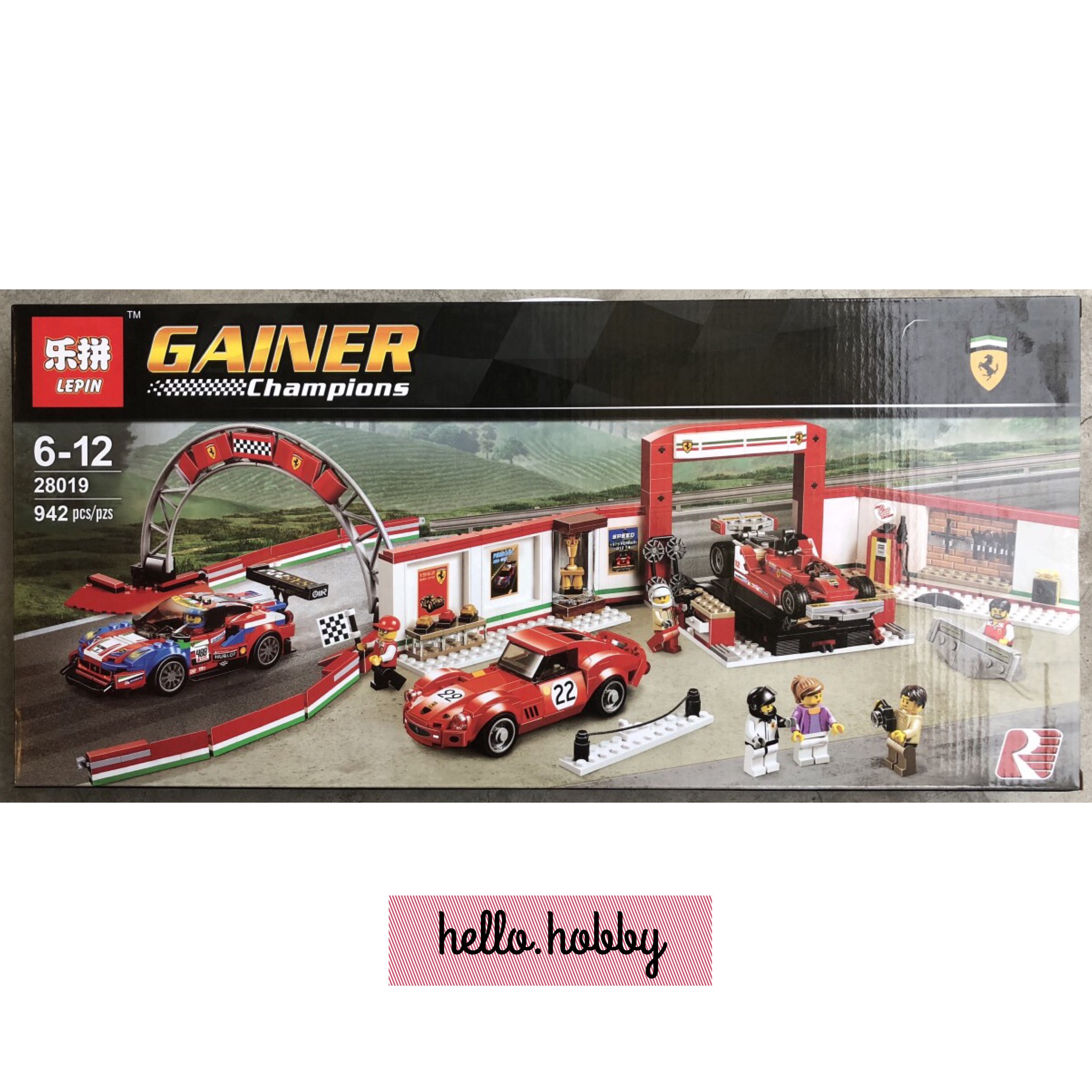 Lepin 28019 Speed Champions Ferrari Ultimate Garage 942pcs