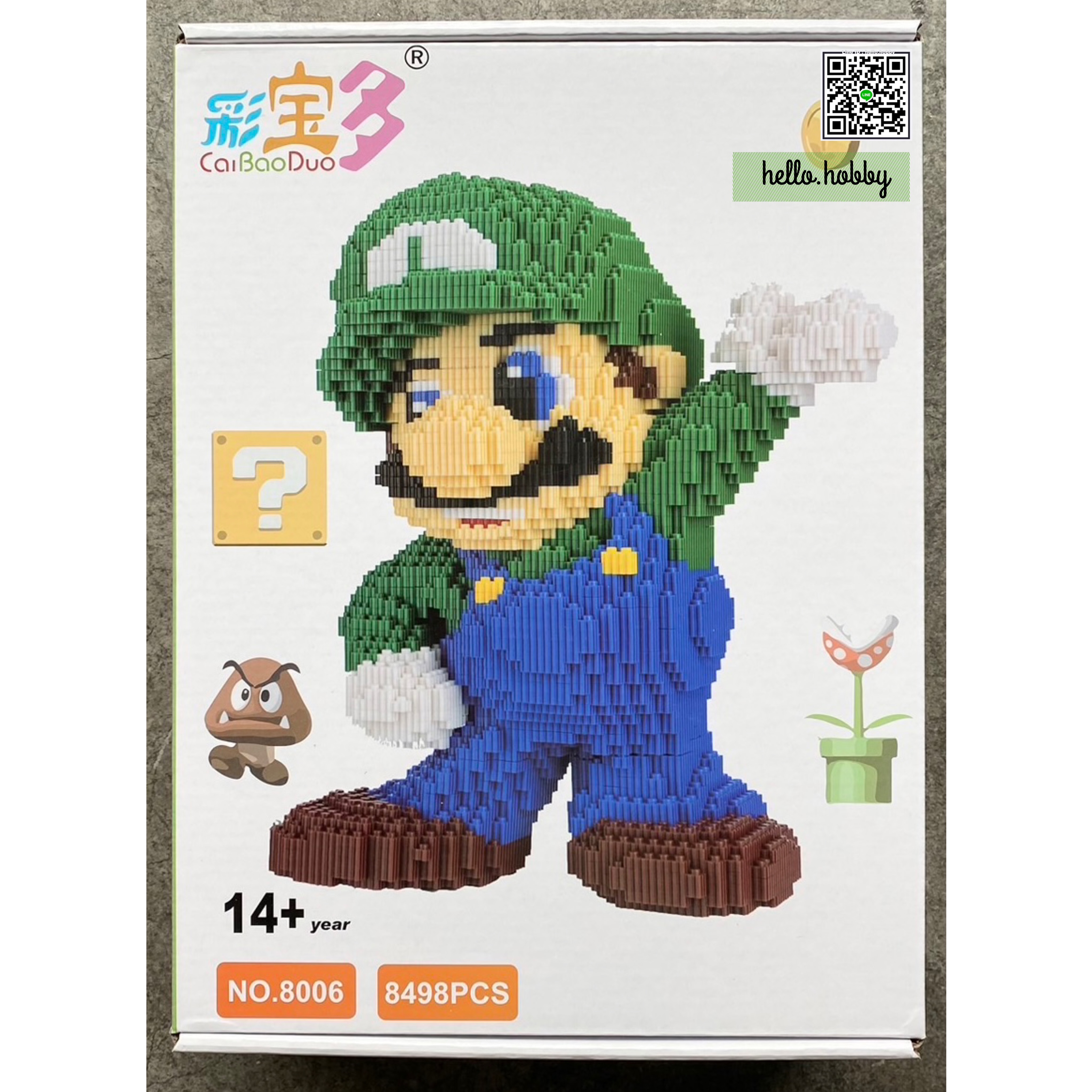 Caibaoduo 8006 Luigi 8498pcs