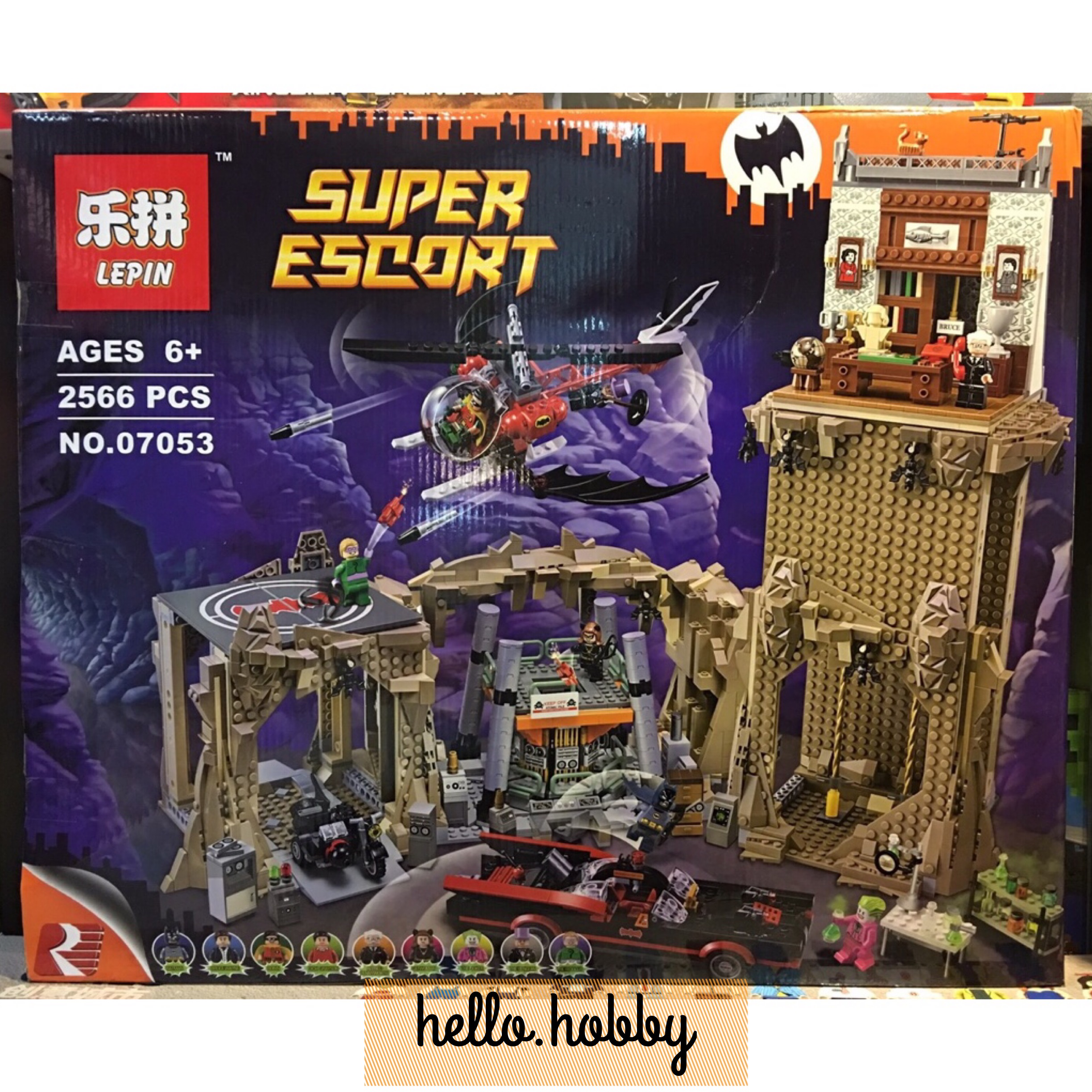 Lepin 07053 Batman Classic TV Series - Batcave 2,566pcs