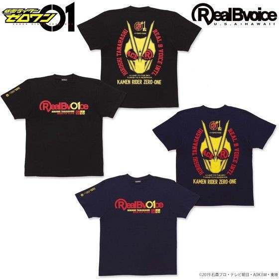 PRE-ORDER : Kamen Rider Zero-One x Hiroshi Tanahashi x RealBvoice T-shirt (Black / Navy)