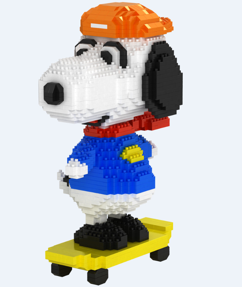 Babu 8822 Snoopy on Skateboard 1550pcs