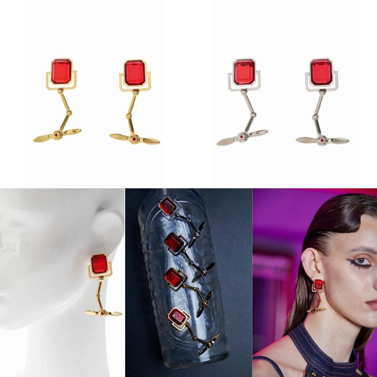 PRE-ORDER : [JoJo's Bizarre Adventure Golden Wind x PAMEO POSE] Narancia Ghirga Earrings