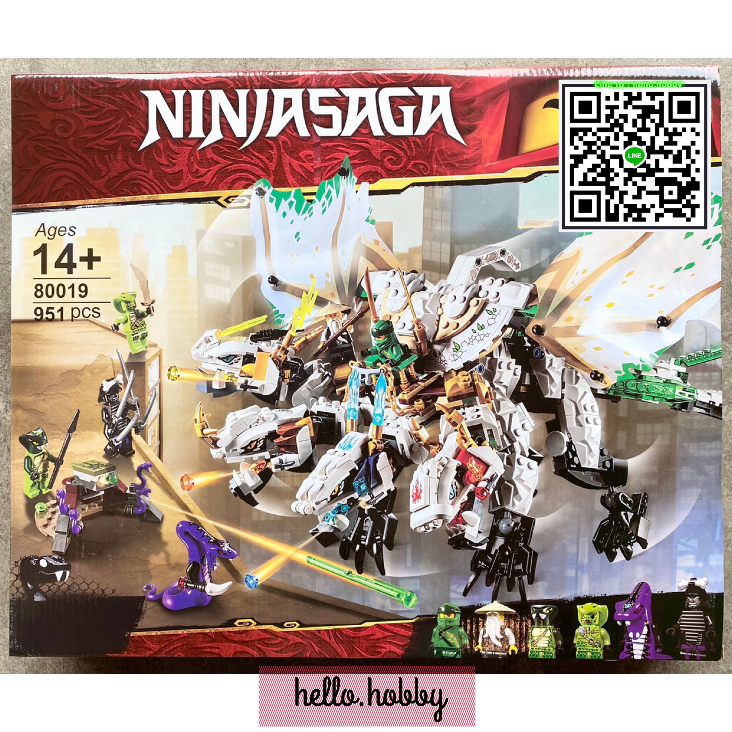 80019 Ninjago The Ultra Dragon 951pcs