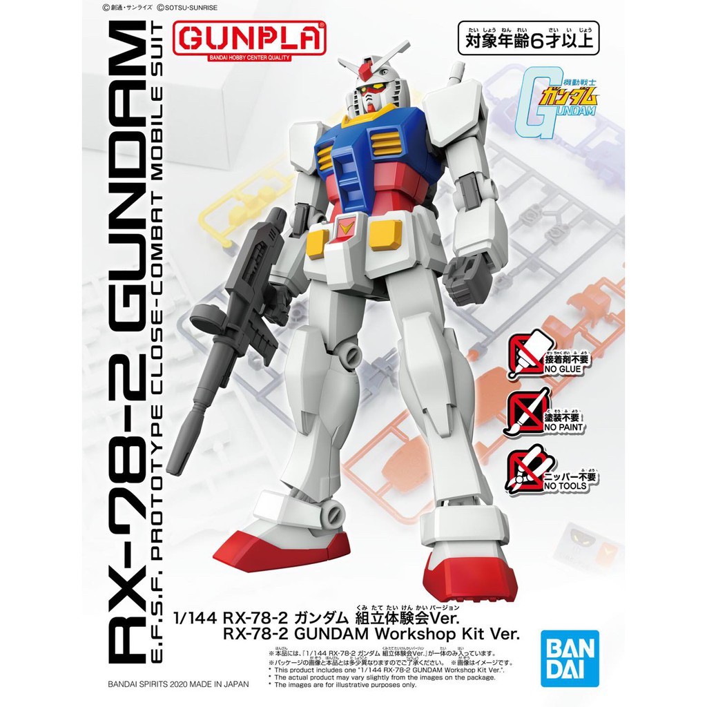 Gundam -1/144 RX-78-2 Gundam Workshop Kit Ver. (Gunpla Expo 2020) by Bandai